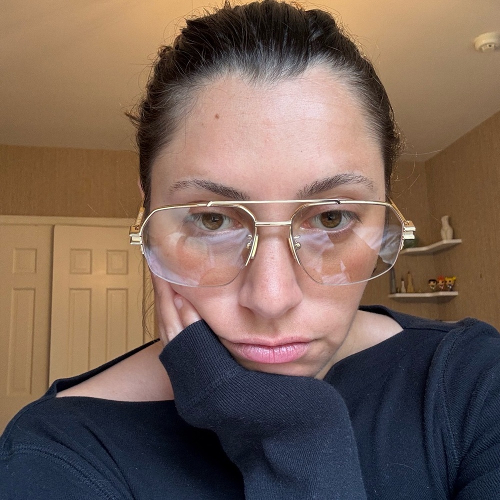 Bottega Veneta Gold Sunglasses